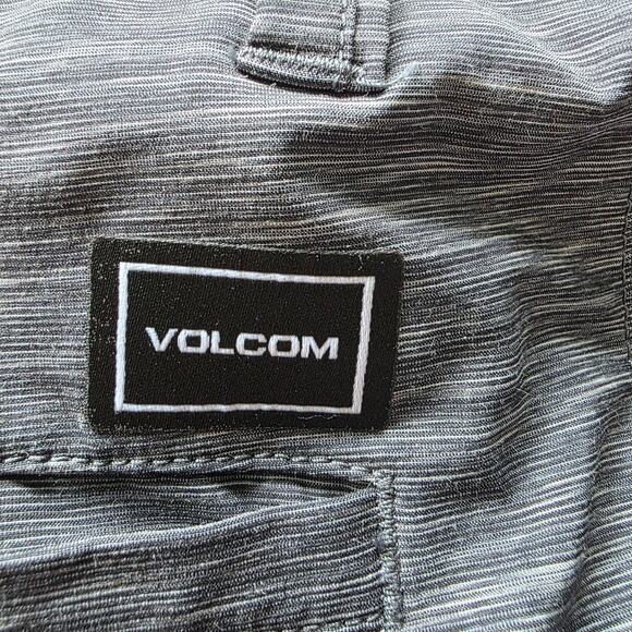 Volcom Shorts Mens 30 Heathered Gray Surf & Turf Hybrid 4 Way Stretch - Picture 4 of 11